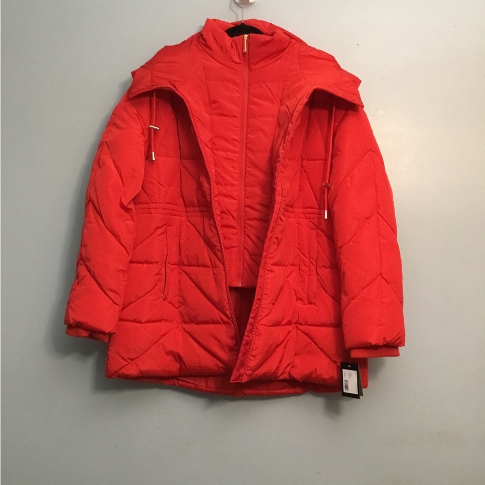 Kate Spade Bold Red Puffer Jacket